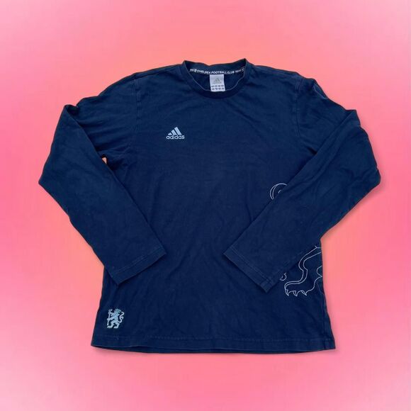 VINTAGE ADIDAS CHELSEA FC LONG SLEEVE TEE - Picture 1 of 5
